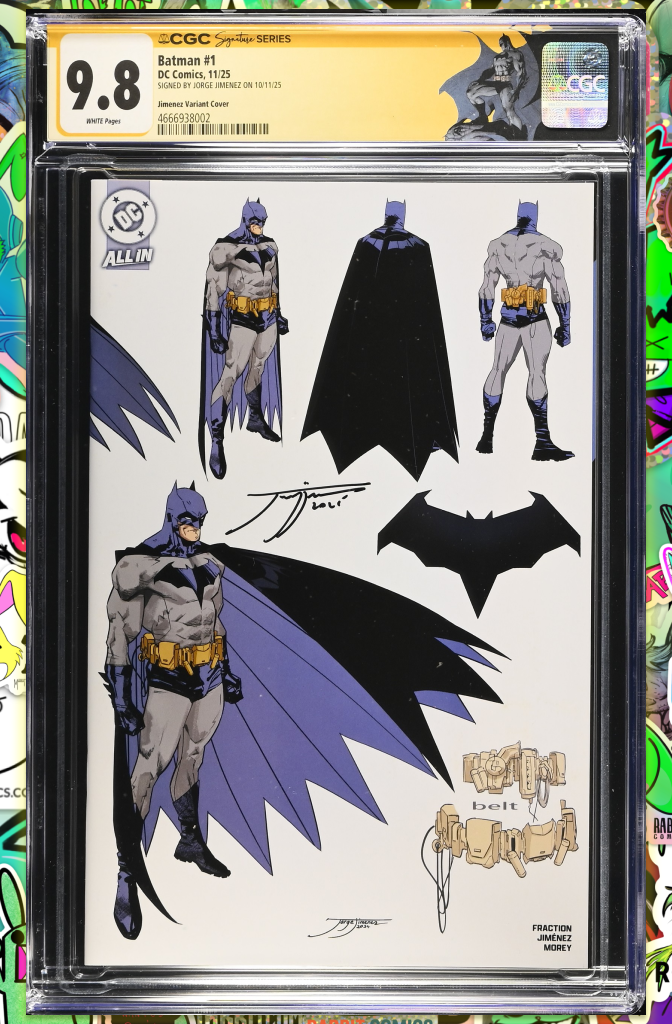 Batman #1 | 1:5 Design Variant | Signed Jorge Jimenez | Batman Label | CGC SS 9.8