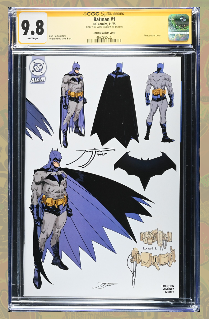 Batman #1 | 1:5 Design Variant | Signed Jorge Jimenez | CGC SS 9.8