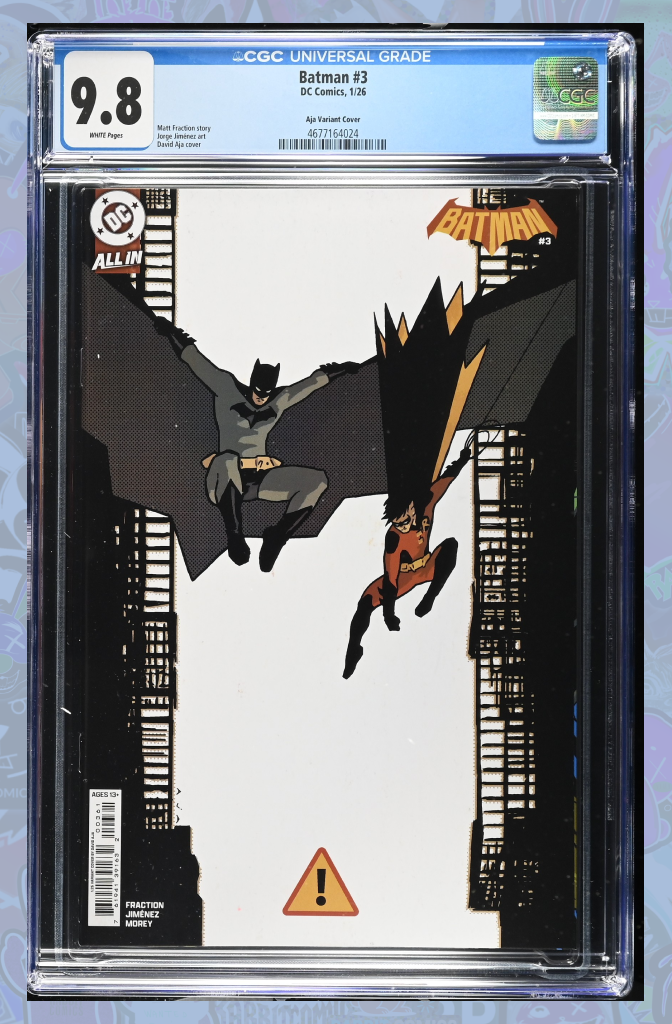 Batman #3 Cover | AJA 1:25 Ratio | CGC 9.8