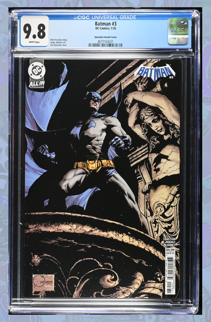 Batman #3 Cover D Joe Quesada Card Stock Variant | CGC 9.8