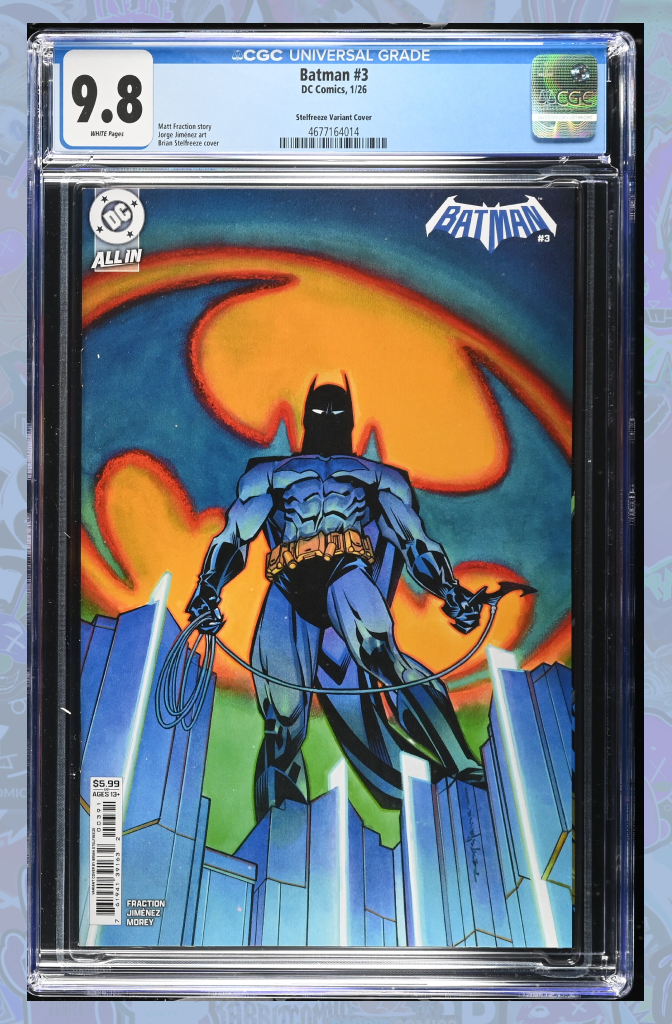 Batman #3 Cover H Brian Stelfreeze Card Stock Variant | CGC 9.8
