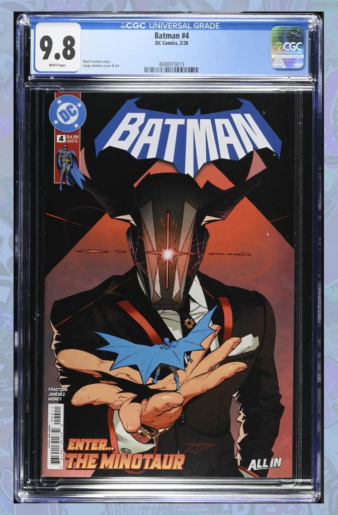 Batman #4 Cover A Jorge Jimenez | 1st App of Minotaur | CGC 9.8