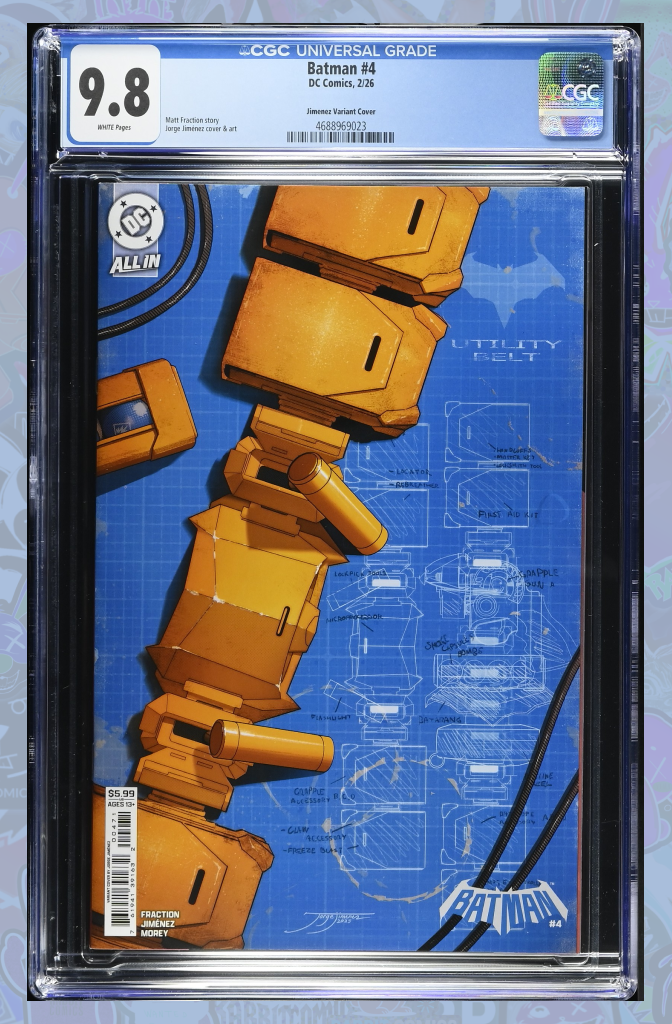 Batman #4 Cover E Jorge Jimenez Bat Gadget Card Stock Variant | 1st App of Minotaur | CGC 9.8