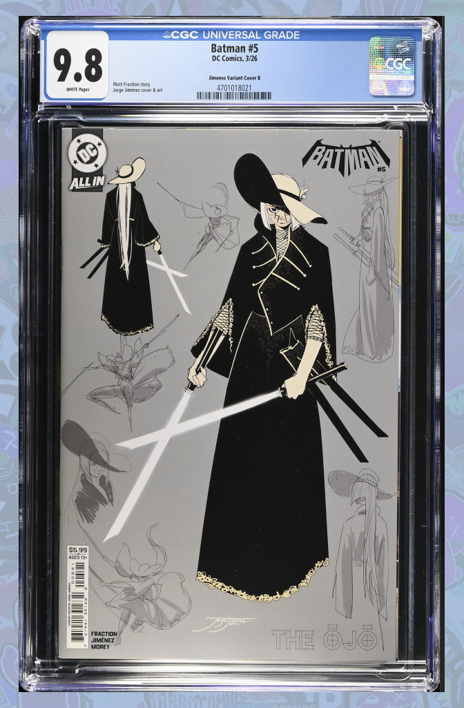 BATMAN #5 CVR G JORGE JIMENEZ THE OJO DESIGN | 1st App | CGC 9.8