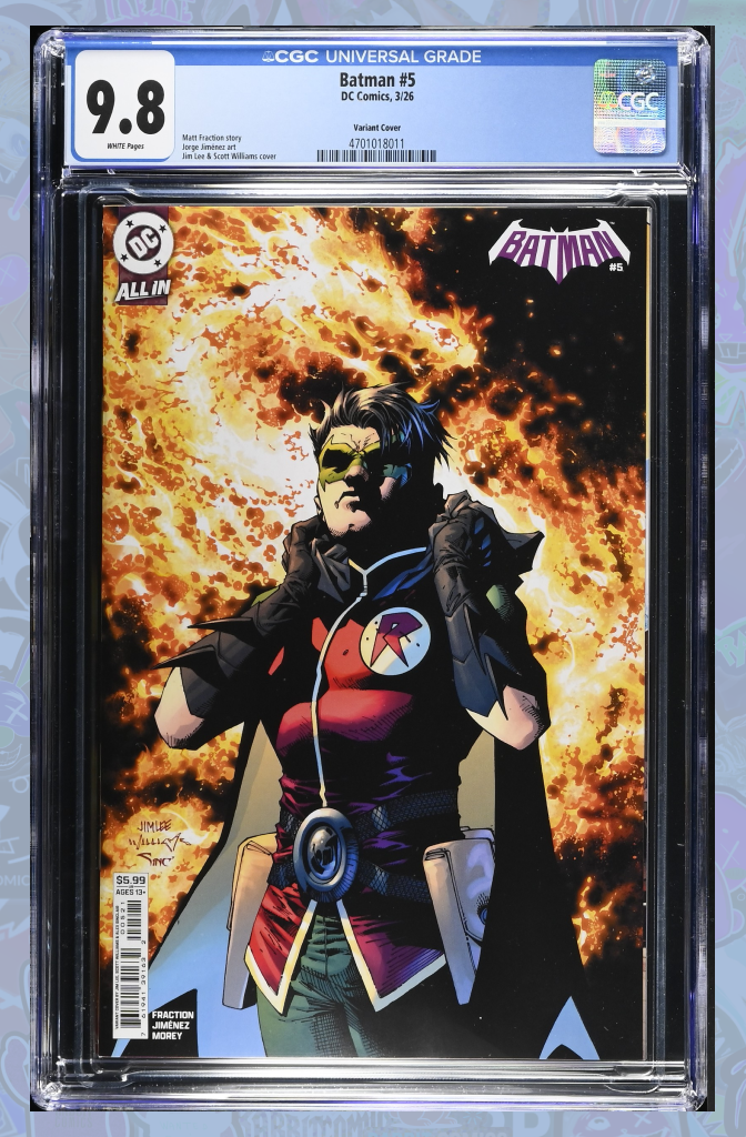BATMAN #5 CVR B JIM LEE CARD STOCK VAR | 1st App | CGC 9.8