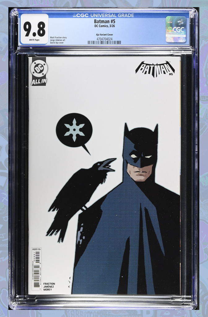 Batman #5 1:25 Ratio David Aja Card Stock Variant | CGC 9.8