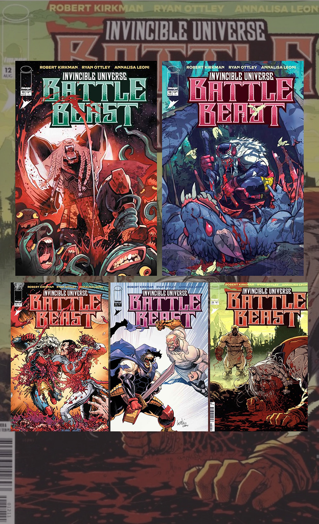 BATTLE BEAST #12  | CVR A, B, C 1:10, D 1:25, E 1:50 Ratio | 5 Book Bundle