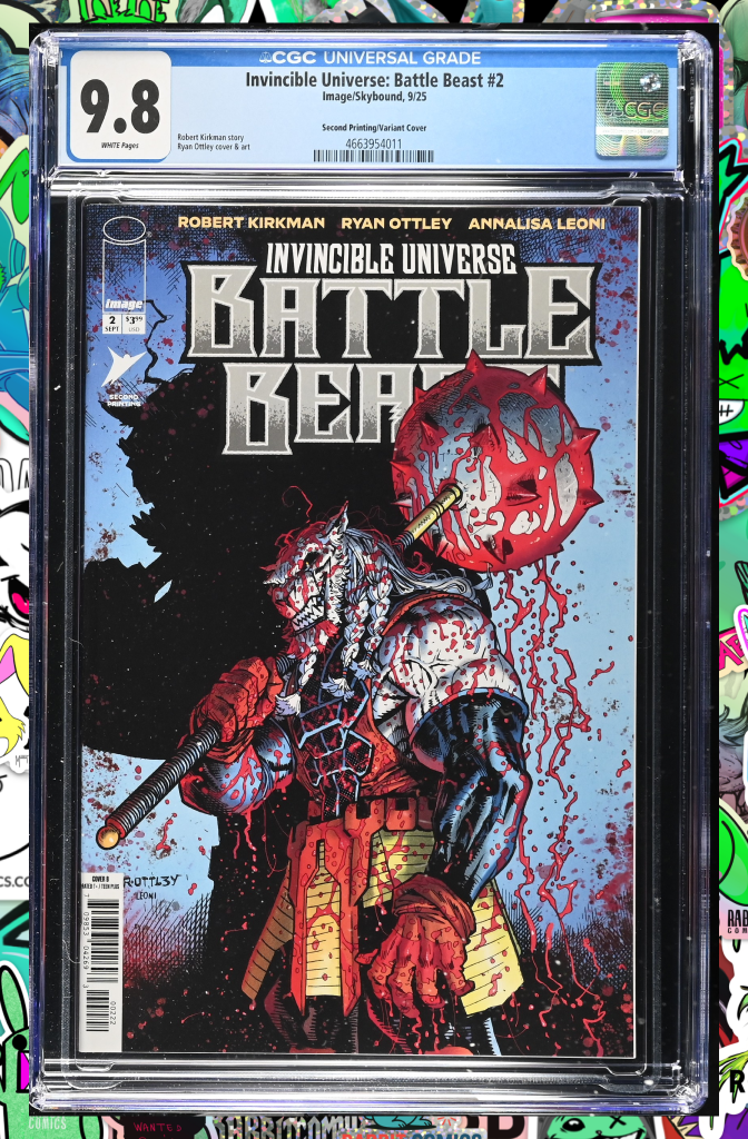 Invincible Universe Battle Beast #2 2nd Printing Cover B Ryan Ottley Variant | CGC 9.8