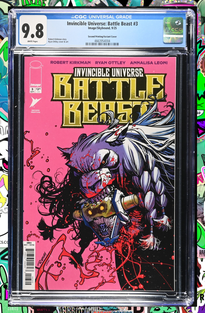 Invincible Universe Battle Beast #3 2nd Printing Cover B | CGC 9.8