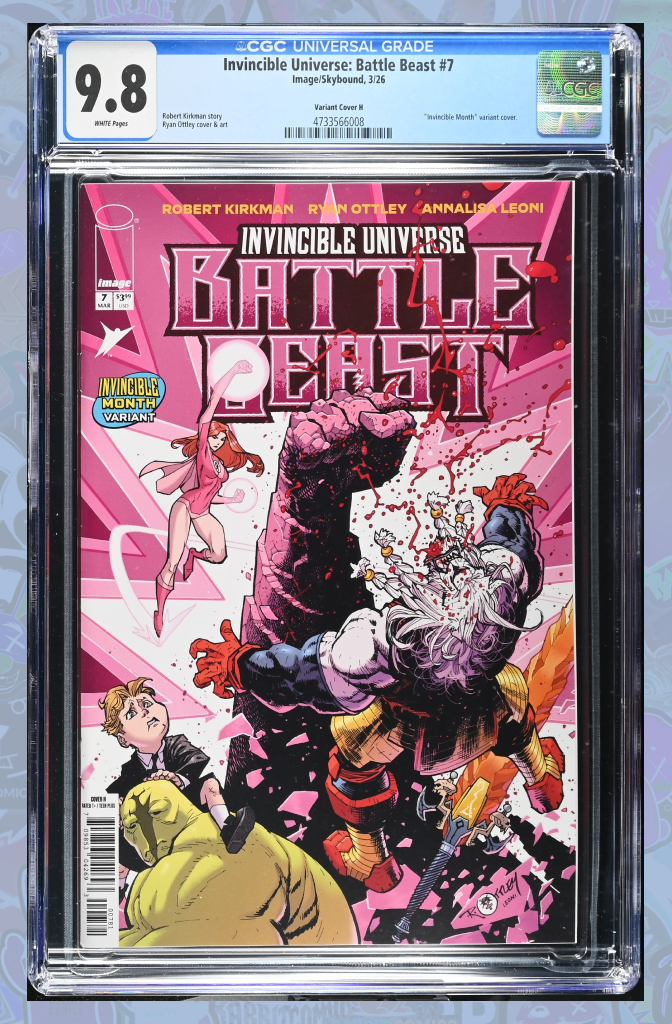 Invincible Universe Battle Beast #7 Cover H Ryan Ottley Invincible Team Up Variant | CGC 9.8