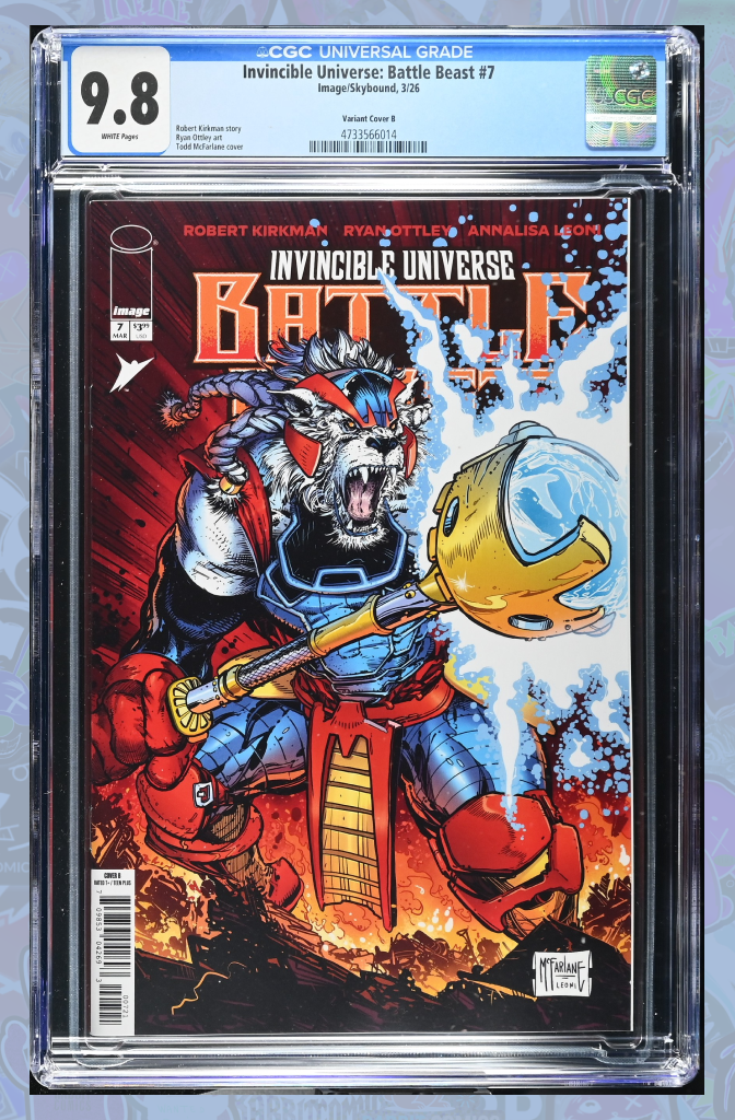 Invincible Universe Battle Beast #7 Cover B Todd McFarlane Variant | CGC 9.8