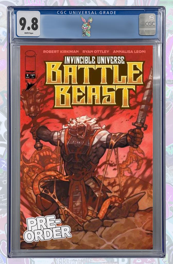 Invincible Universe Battle Beast #9 Cover E 1:50 Ratio Crom Variant | CGC 9.8 | PREORDER