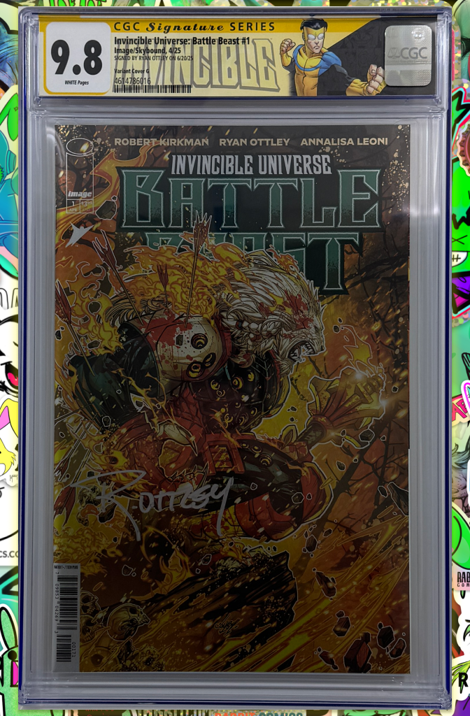 Battle Beast #1 | 1:100 Ratio Variant | Signed by Ryan Ottley | CGC SS 9.8