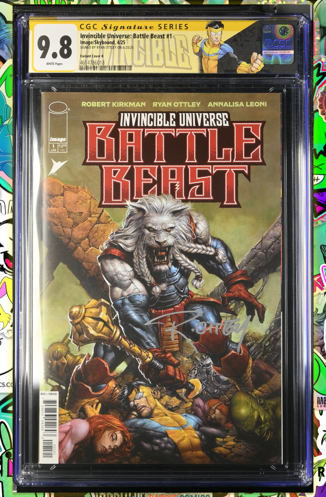 Battle Beast #1 | Cover B David Finch Variant | Signed by Ryan Ottley | CGC SS 9.8