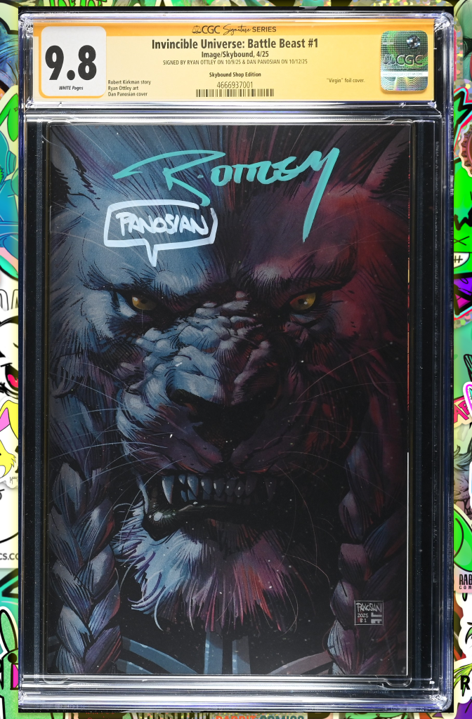 Battle Beast #1 | Panosian Foil Variant | Signed by Ryan Ottley + Panosian | CGC SS 9.8