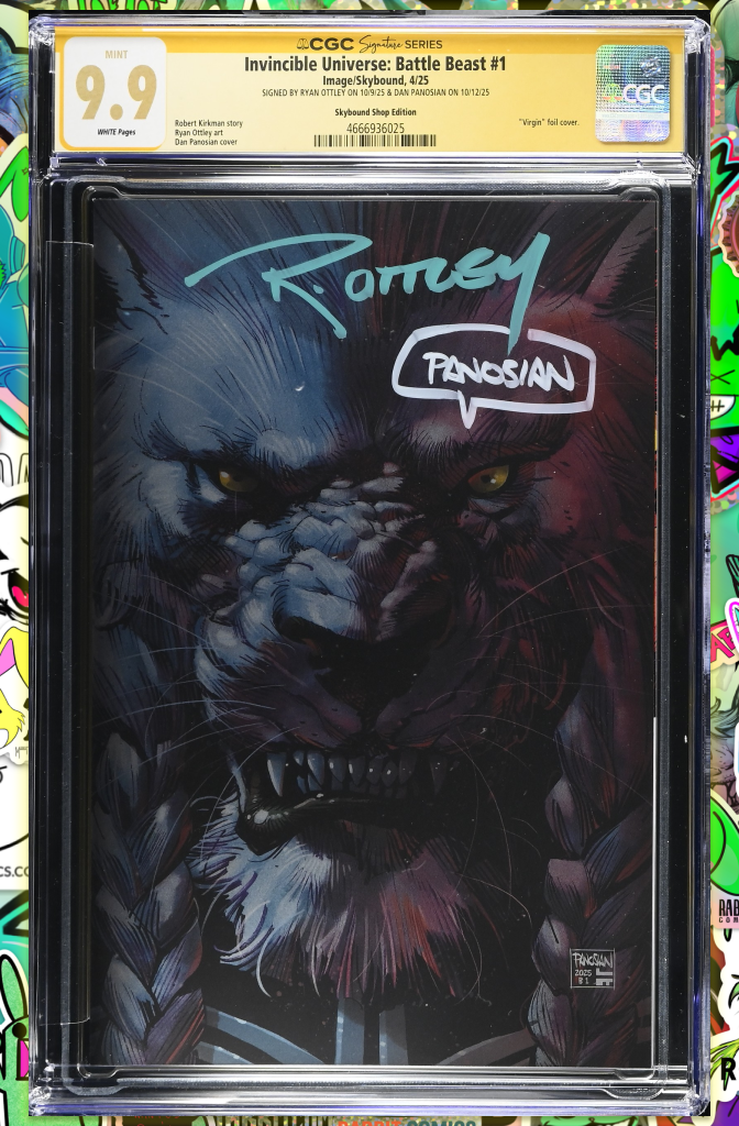 Battle Beast #1 | Panosian Foil Variant | Signed by Ryan Ottley + Panosian | CGC SS 9.9
