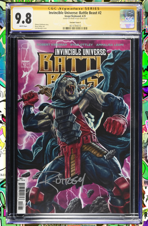BATTLE BEAST #2 | 1:100 RATIO VARIANT  | SIGNED BY RYAN OTTLEY | CGC SS 9.8