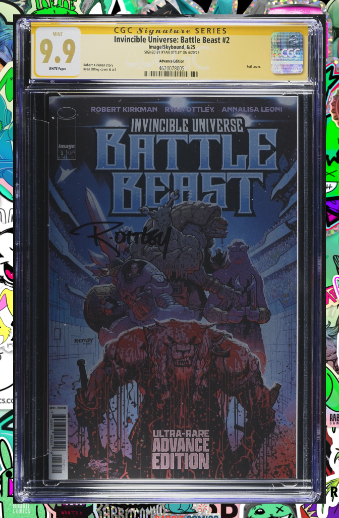 Battle Beast #2 | Ultra-Rare Advance Issue | Signed by Ryan Ottley | CGC SS 9.9