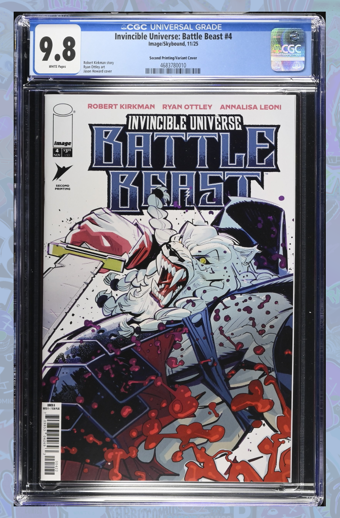 Invincible Universe Battle Beast #4 2nd Printing Cover B Jason Howard | CGC 9.8