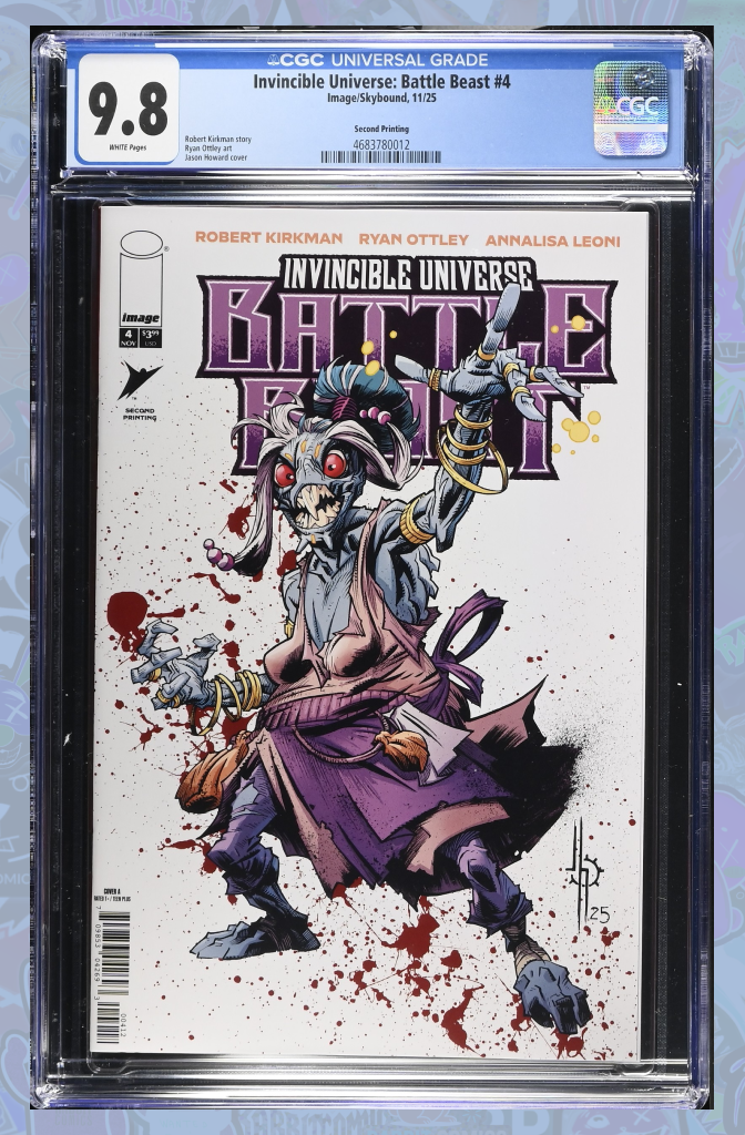 Invincible Universe Battle Beast #4 2nd Printing Cover A Jason Howard | CGC 9.8