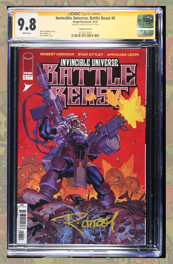 Battle Beast #6 1:25 Ryan Ottley Ratio Variant | CGG SS 9.8