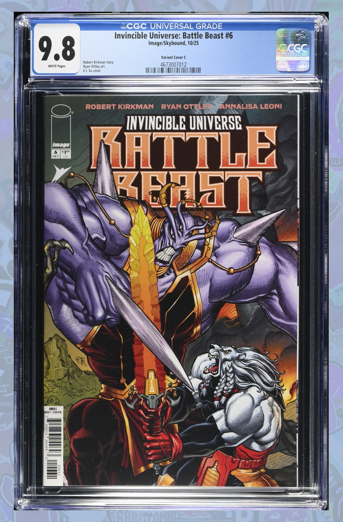 Invincible Universe Battle Beast #6 Cover C 1:10 Ratio Variant | CGC 9.8