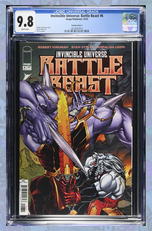 Invincible Universe Battle Beast #6 Cover C 1:10 Ratio Variant | CGC 9.8