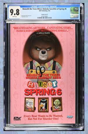 Beneath The Trees Where Nobody Sees: Rite Of Spring #6 Variant B (Fleecs Movie Homage Cover) | CGC 9.8