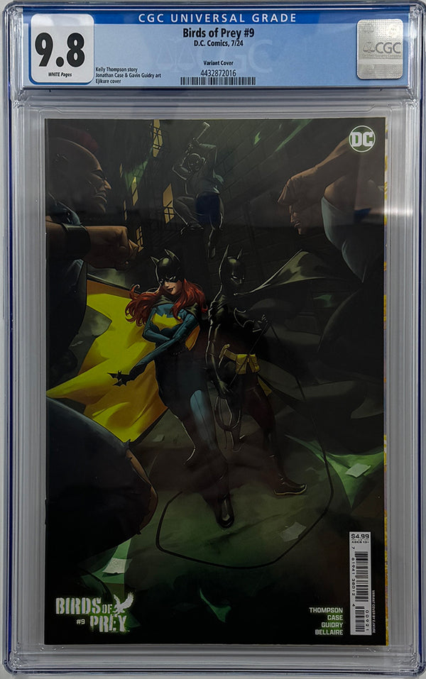 BIRDS OF PREY #9 | CVR B EJIKURE CARD STOCK VARIANT | CGC 9.8