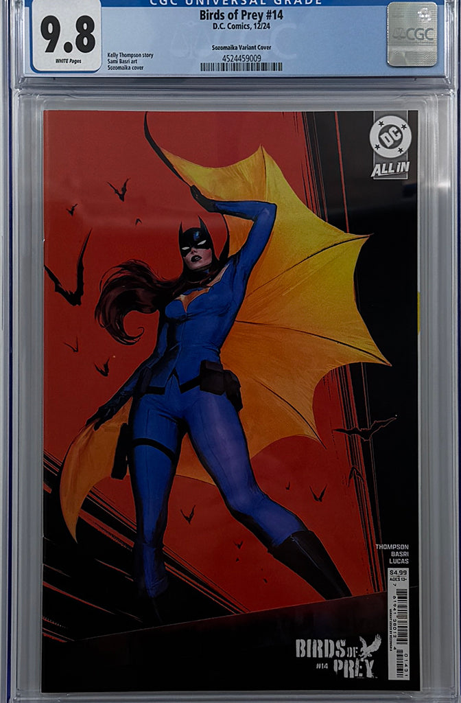 BIRDS OF PREY #14 | CVR B SOZOMAIKA CARD STOCK VARIANT | CGC 9.8
