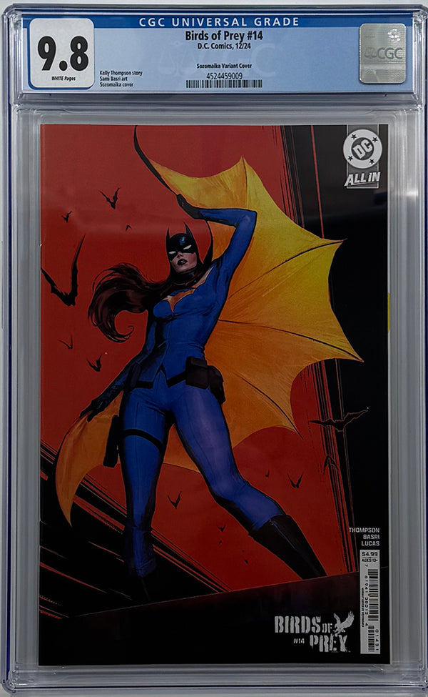 BIRDS OF PREY #14 | CVR B SOZOMAIKA CARD STOCK VARIANT | CGC 9.8 | PREORDER