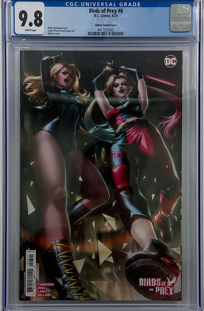BIRDS OF PREY #8 | CVR E INC 1:25 EJIKURE CARD STOCK VARIANT | CGC 9.8