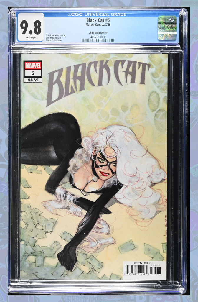 BLACK CAT #5 1:25 INCV OLIVIER COIPEL VARIANT| CGC 9.8
