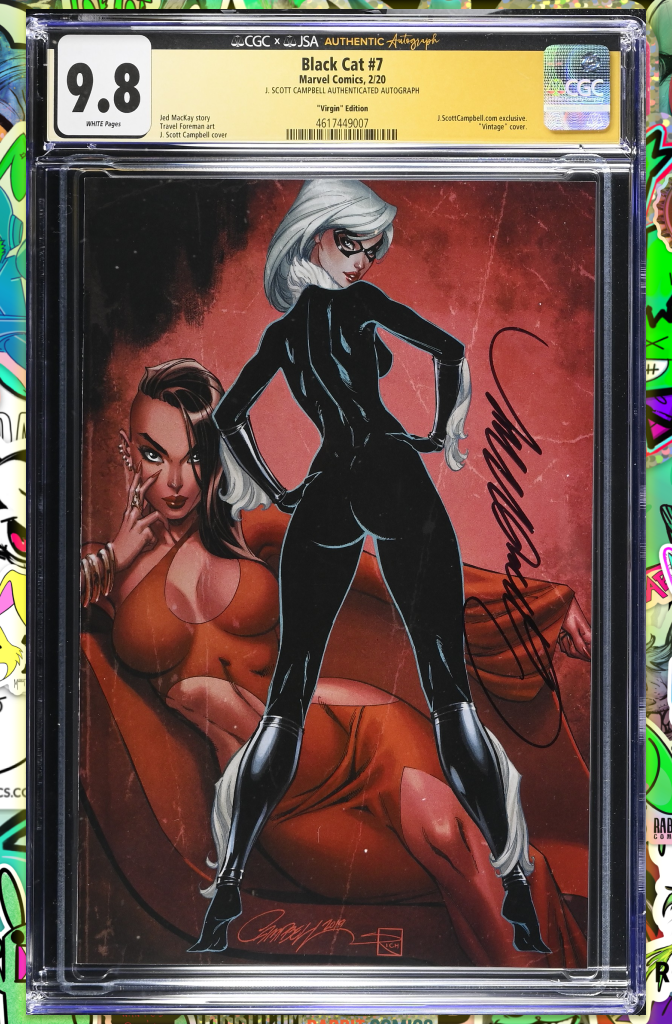 Black Cat #7  | J. Scott Campbell Variant | CGC SS 9.8 (JSA)