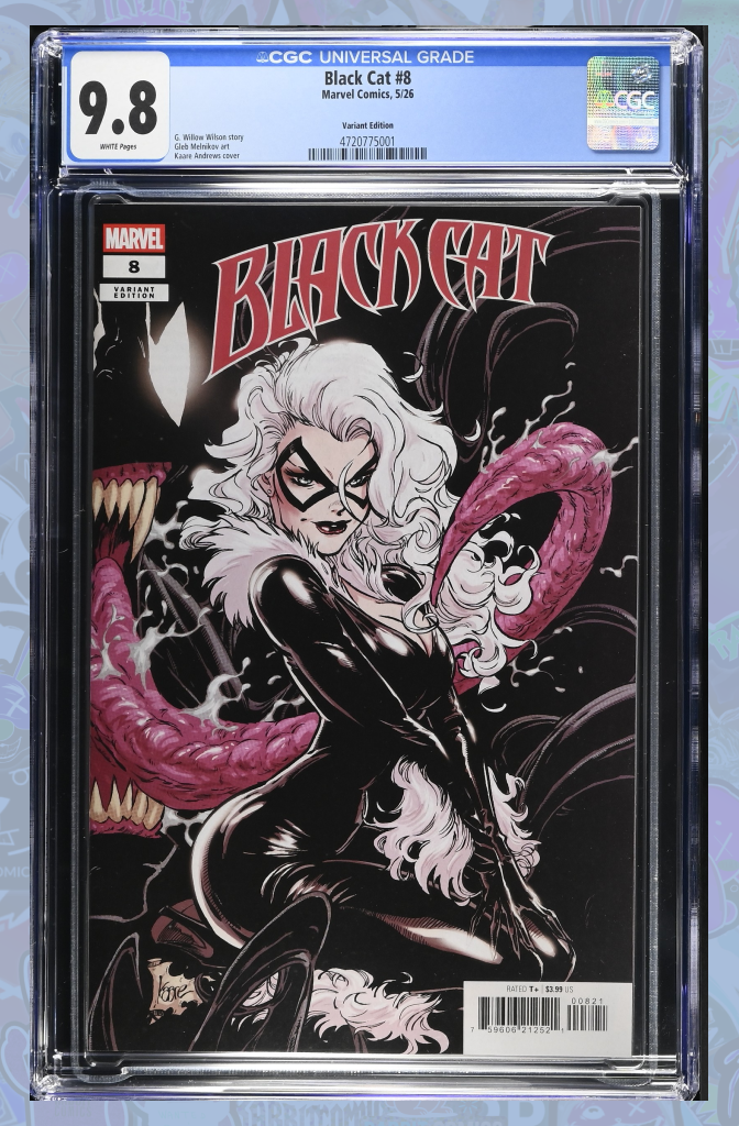 Black Cat #8 Kaare Andrews 2 Part Connecting Variant | CGC 9.8