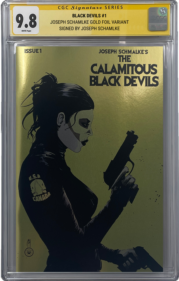 The Calamitous Black Devils #1 | Goil Foil Schmalke Variant | CGC SS 9.8