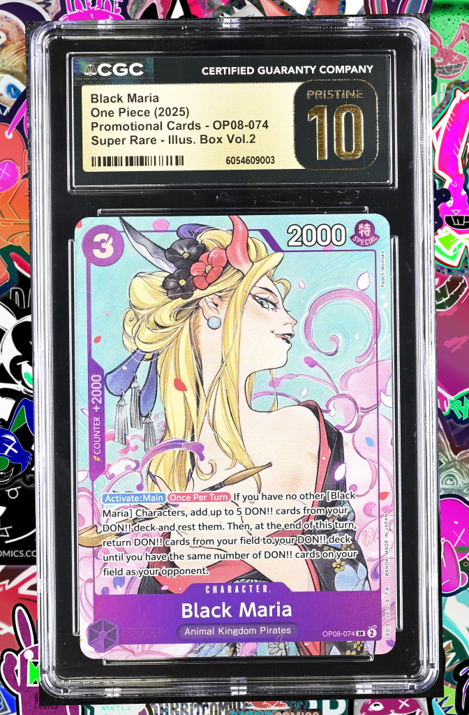 One Piece - Black Maria | Peach Momoko Foil | OP08-074 | CGC PRESTINE 10