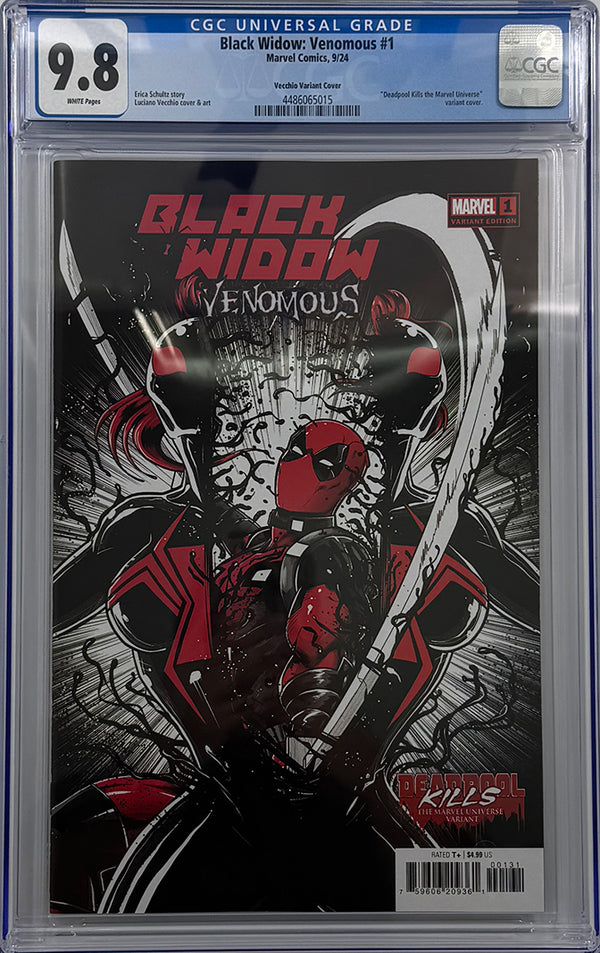 BLACK WIDOW: VENOMOUS #1 | VECCHIO DEADPOOL KILLS THE MARVEL UNIVERSE VARIANT | CGC 9.8