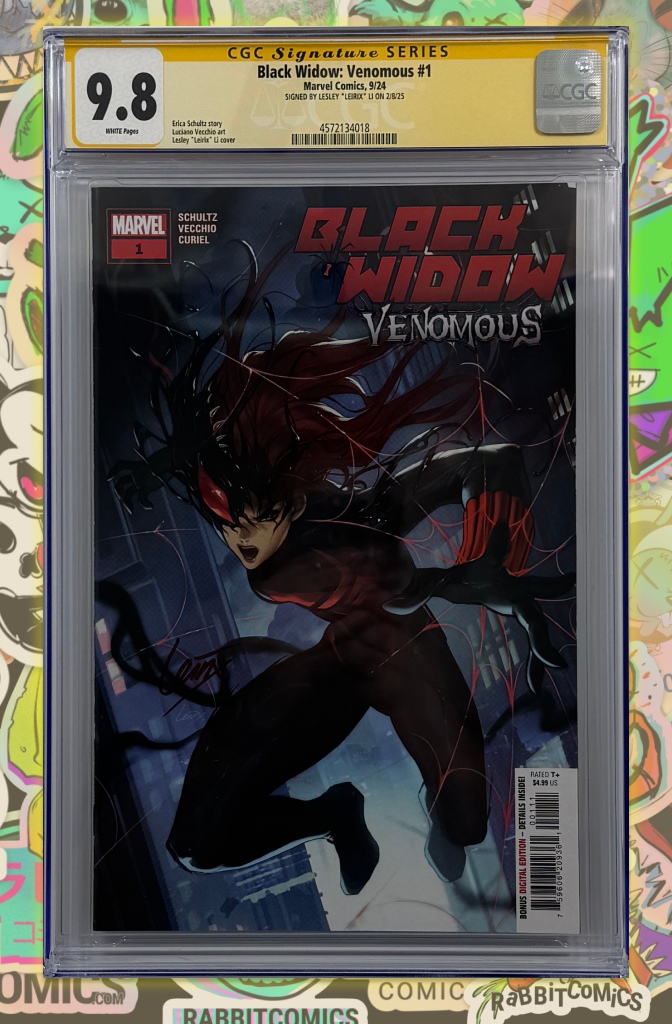 BLACK WIDOW: VENOMOUS #1 | MAIN COVER | SIGNED BY LEIRIX | CGC SS 9.8