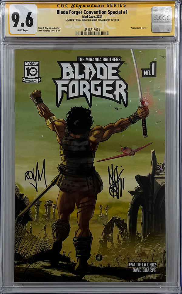 BLADE FORGER #1 | COVENTION SPECIAL | DOUBLE SIGNED BY MIRANDA BROTHERS | CGC SS 9.6