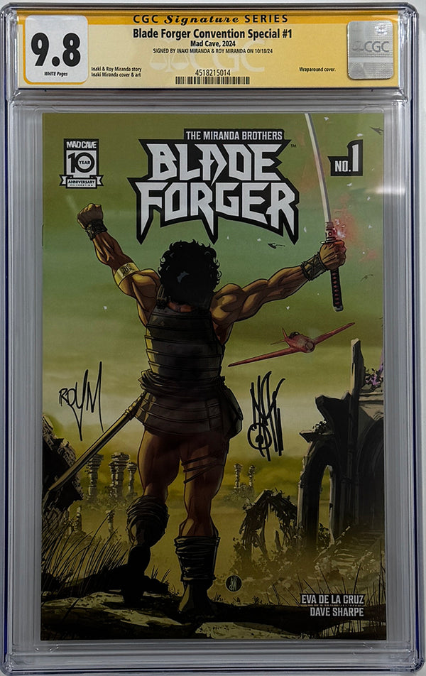 BLADE FORGER #1 | COVENTION SPECIAL | DOUBLE SIGNED BY MIRANDA BROTHERS | CGC SS 9.8