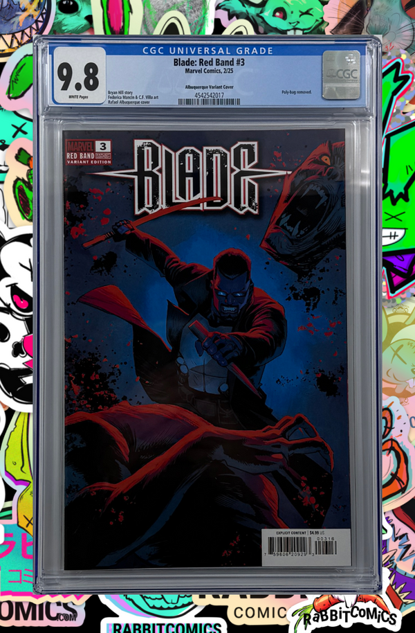 BLADE: RED BAND #3 [POLYBAGGED] | 1:25 RATIO VARIANT | CGC 9.8