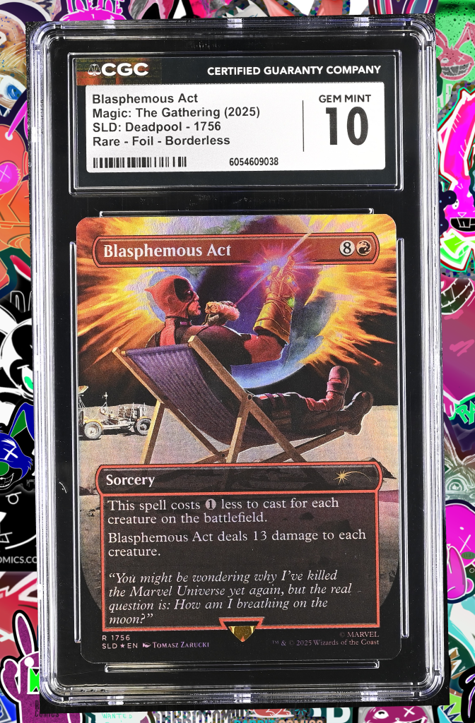 MTG - Secret Lair - Deadpool | Blasphemous Act Foil 1756 | CGC 10 Rabbit Comics MTG - Secret Lair - Deadpool | Blasphemous Act Foil 1756 | CGC 10 Rabbit Comics