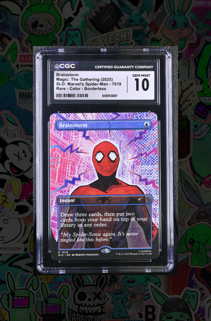 Brainstorm | MTG | Spider-Man Secret Lair 7019 | Rare Color Borderless | CGC 10