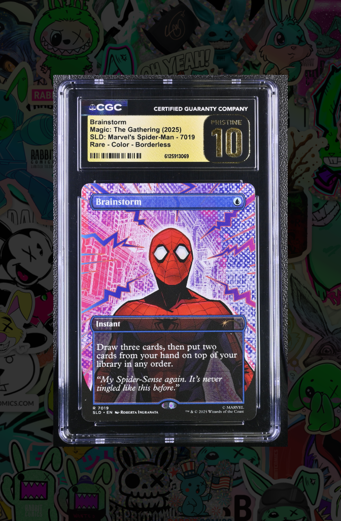 Brainstorm | MTG | Spider-Man Secret Lair 7019 | Rare Color Borderless | CGC PRESTINE 10
