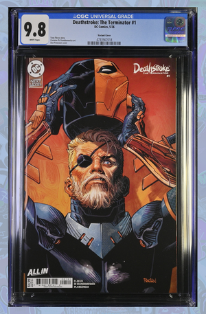 Deathstroke The Terminator #1 Cover B Dan Panosian Card Stock Variant | CGC 9.8