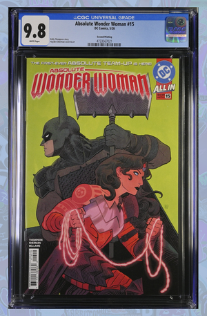 Absolute Wonder Woman #15 2nd Print Cover A Hayden Sherman | CGC 9.8