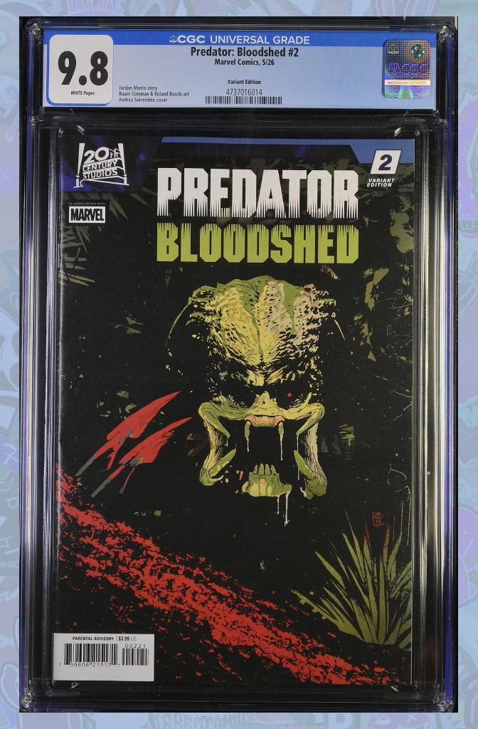 Predator: Bloodshed #2 Andrea Sorrentino Variant | CGC 9.8
