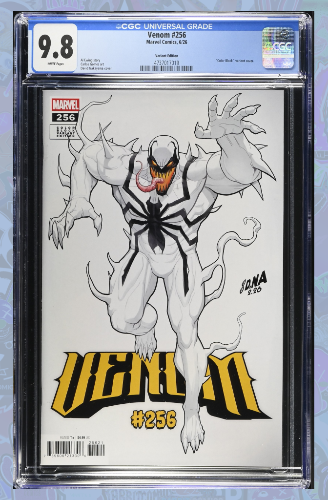 Venom #256 David Nakayama Color Block White Variant | CGC 9.8