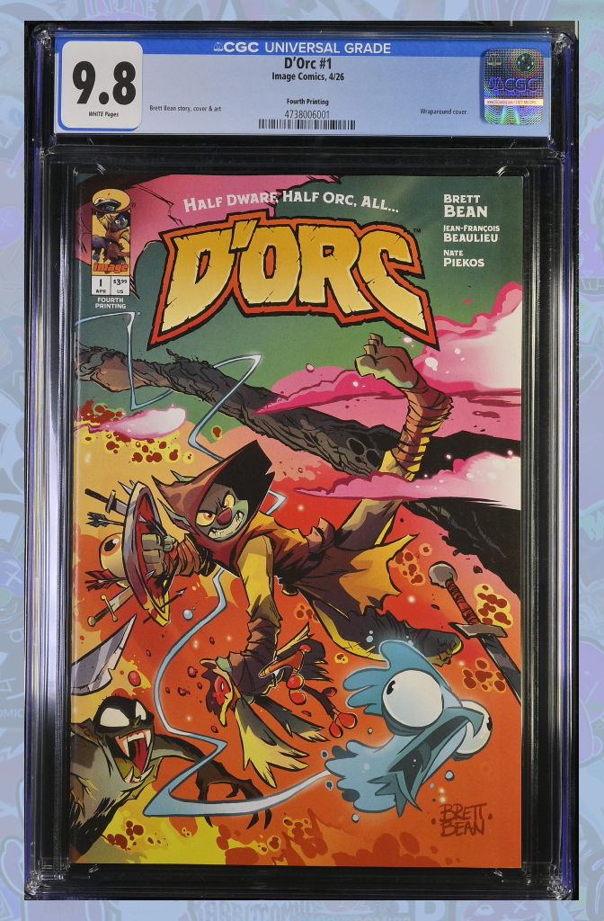 Dorc #1 4th Printing Cover A Brett Bean | CGC 9.8